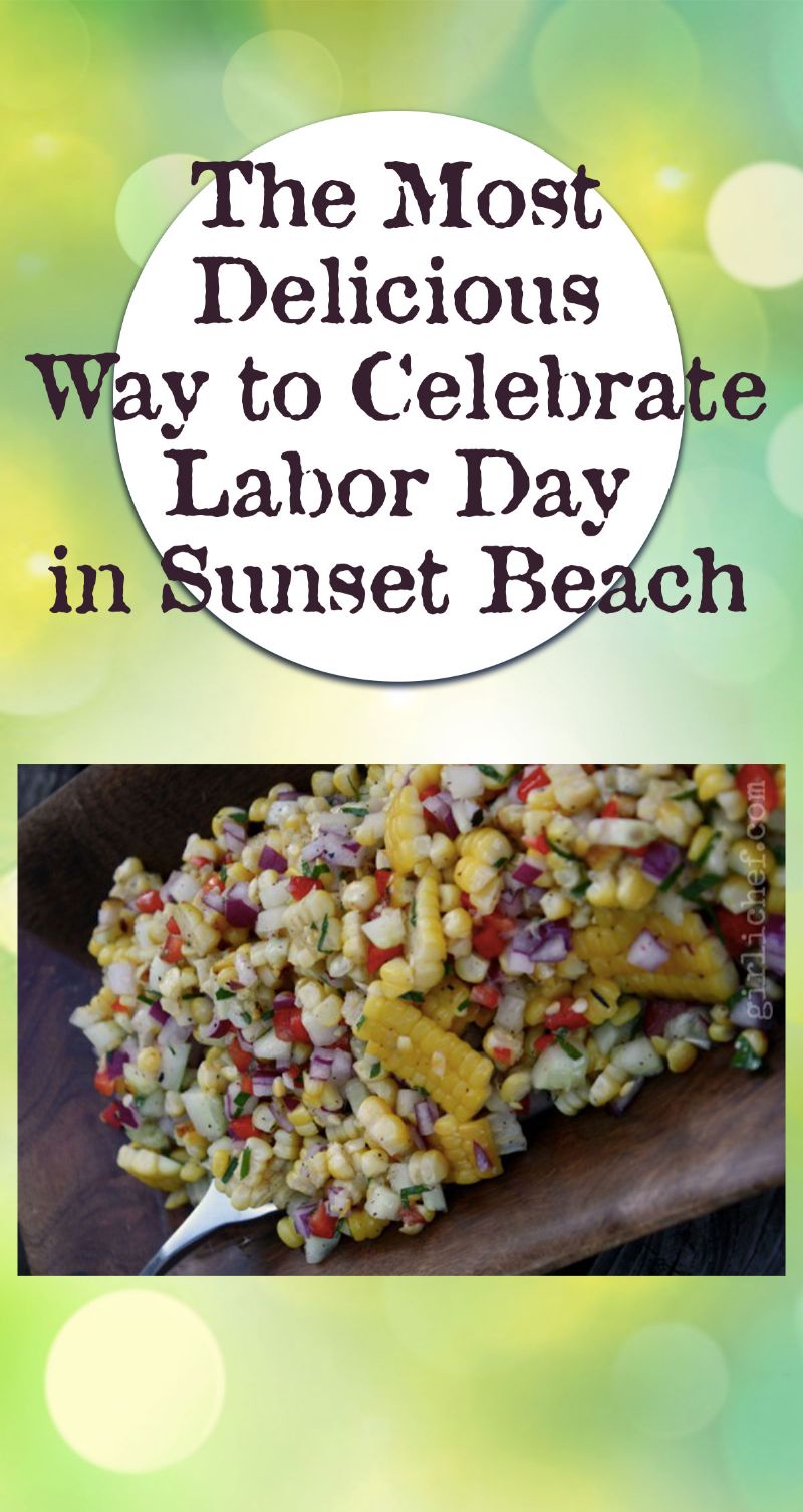 Celebrate Labor Day in Sunset Beach Pin