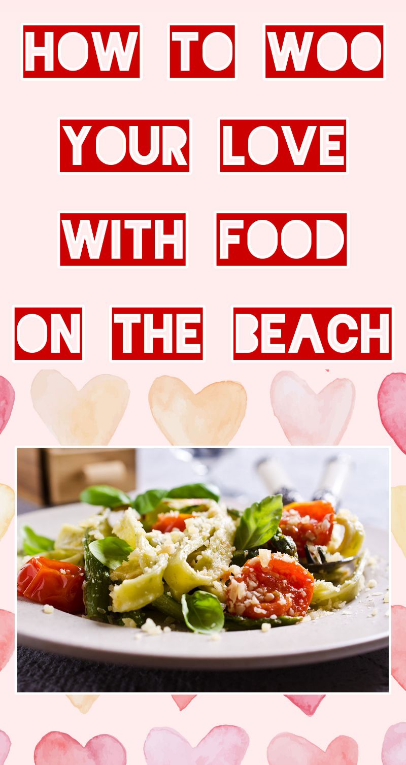 Woo Your Love with Food on the Beach Pin