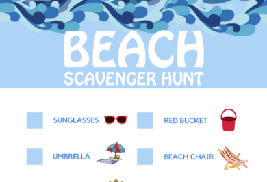 Beach Scavenger Hunt | Sunset Vacations