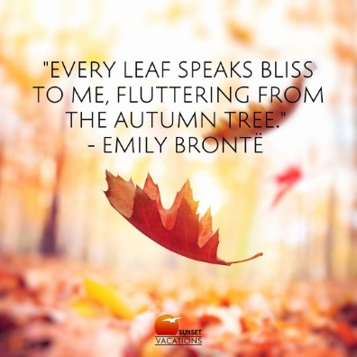 10 Fabulous Autumn Quotes to Get You Dreaming About a Beach Vacation | Sunset Vacations