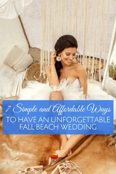 fall beach wedding guest