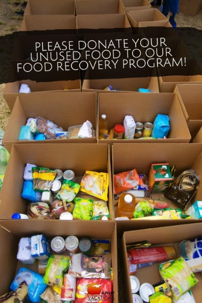 Please Donate Your Unused Food to Our Food Recovery Program!