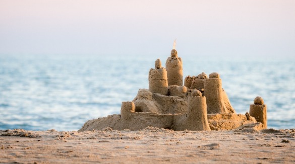 sandcastle on the beach | Sunset Vacations