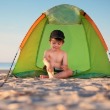 Toddler in Tent | Sunset Vacations